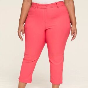 💗 NWT Lane Bryant 4-Season Slim Capri – Paradise Pink 💗